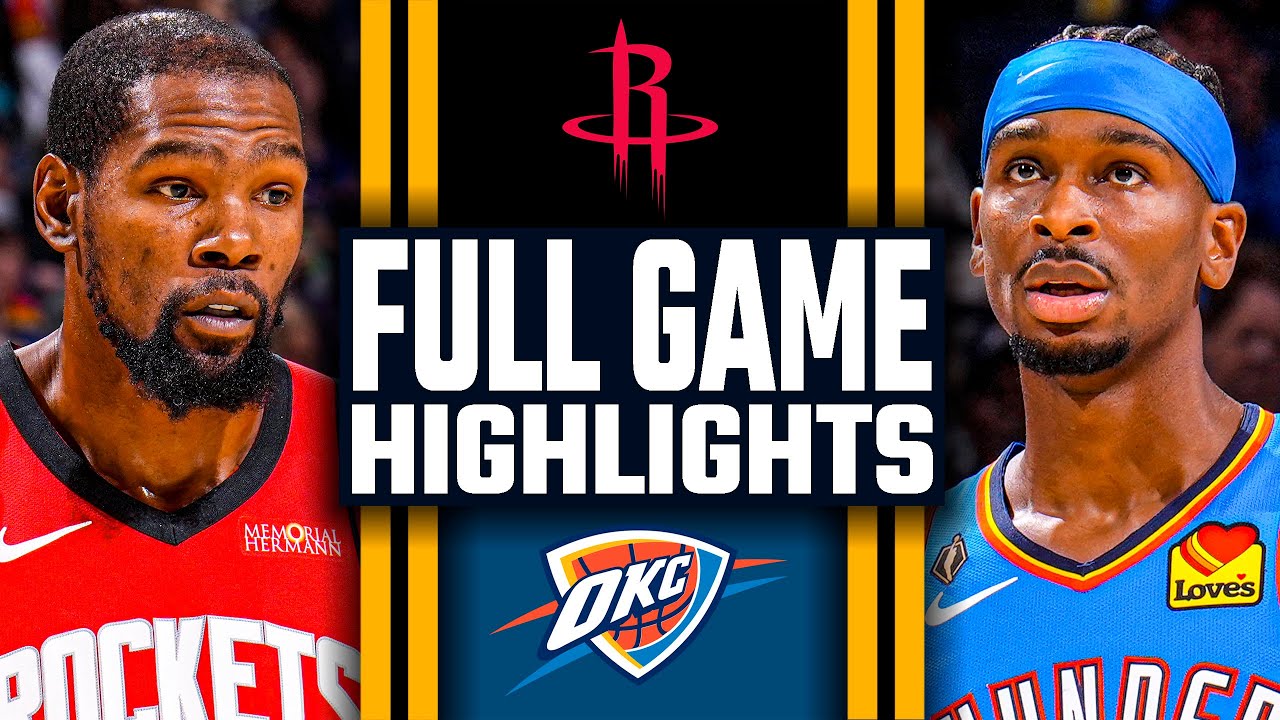 Houston Rockets vs Oklahoma City Thunder - Full Game Highlights | October 21, 2025-26 NBA Season