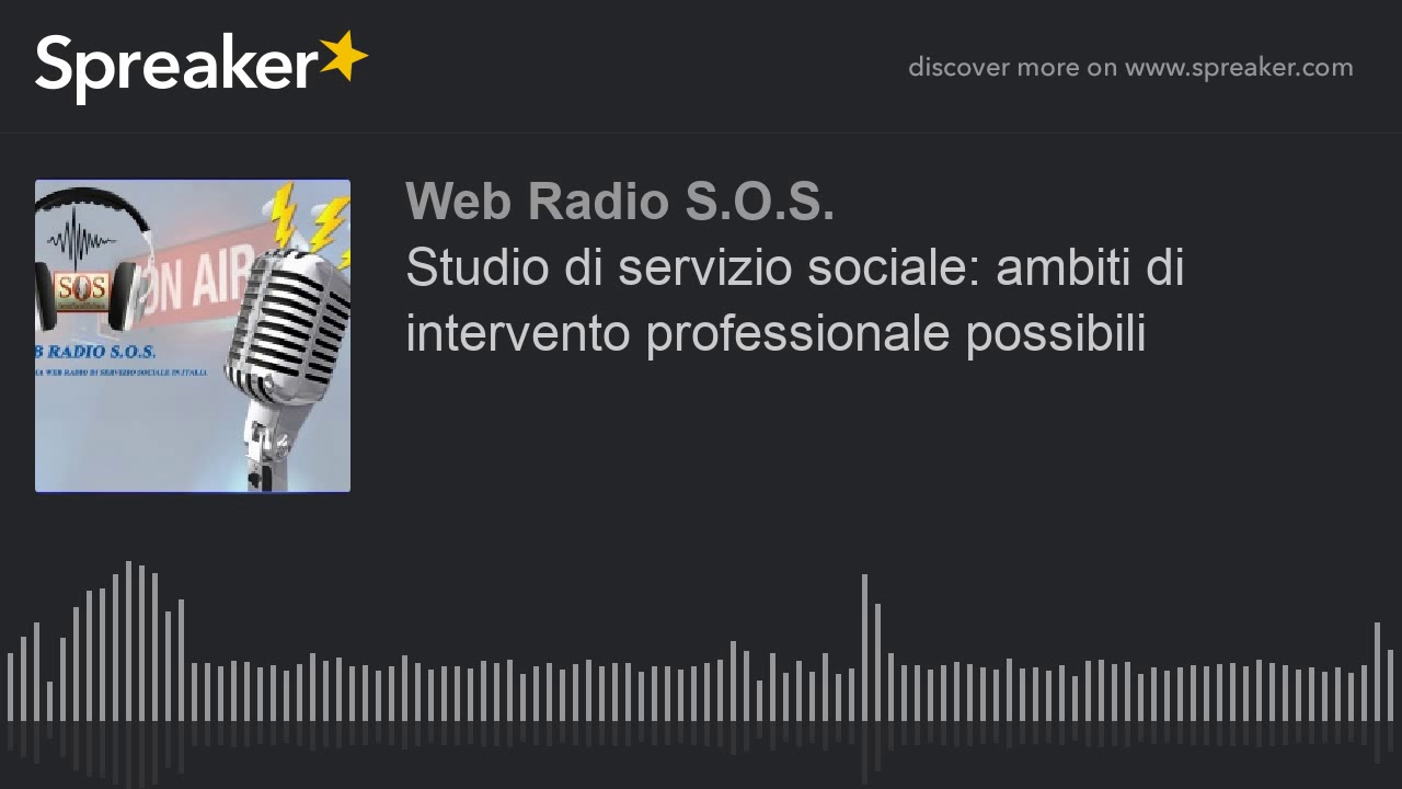 Studio di servizio sociale: ambiti di intervento professionale possibili