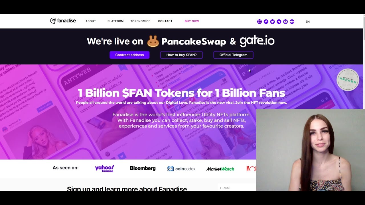 FANADISE - ПЕРВАЯ NFT ПЛАТФОРМА ДЛЯ ИНФЛЮЕНСЕРОВ! Листинг на биржах, а так же гив на 10K$!!!