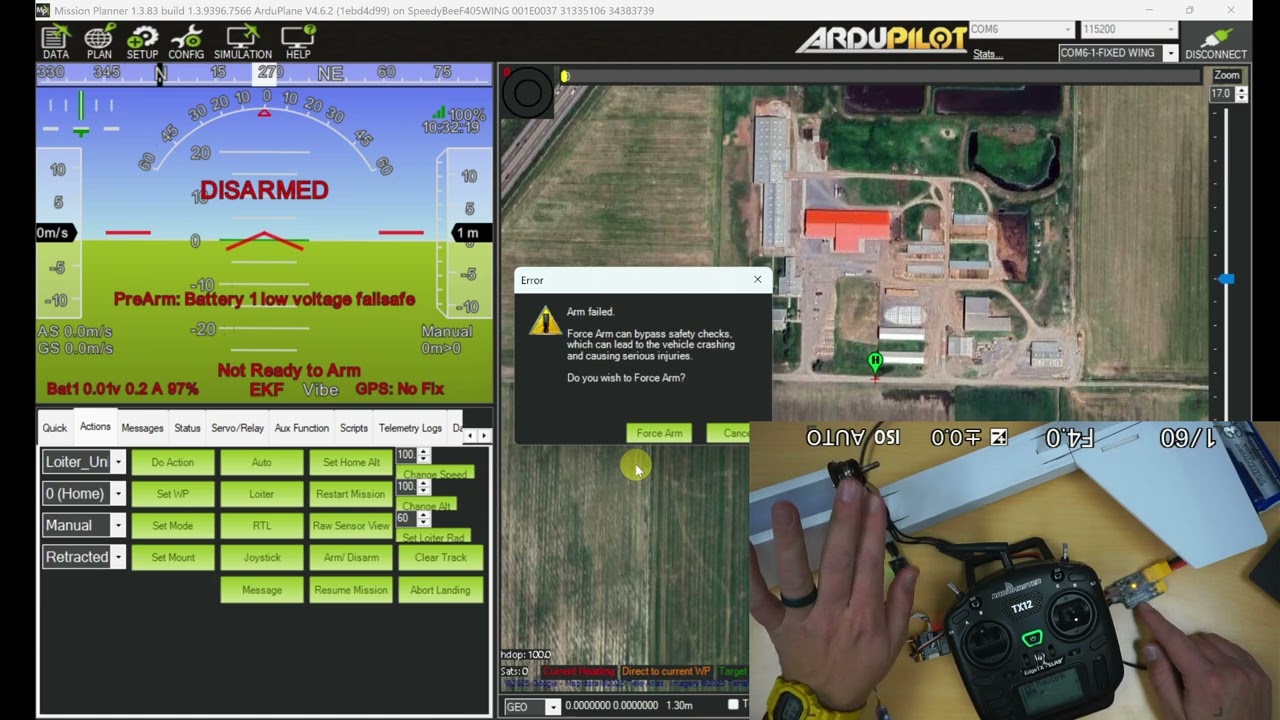 Arduplane Non-Dshot ESC Calibration