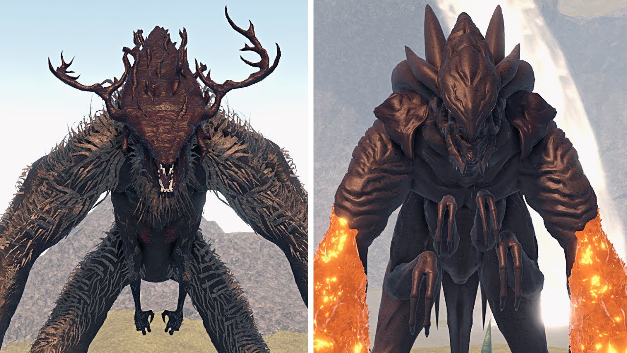 MUTO PRIME vs CLERIC MUTO Kaiju Universe - Compara&ccedil;&atilde;o