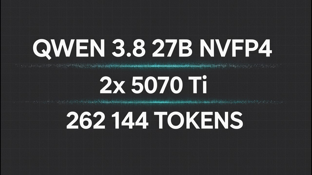 Qwen 3.8 27B локально на двух RTX 5070 Ti: 262к контекста и Claude Code без облака