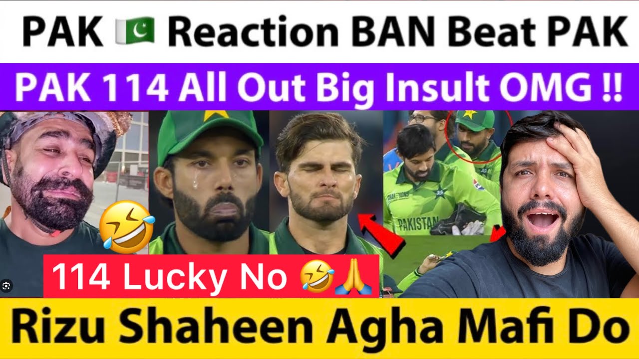 PAK Reaction BAN Beat PAK In 1st ODI 2026 | Biggest Insult After PAK 114 Out | Rizwan Shaheen |