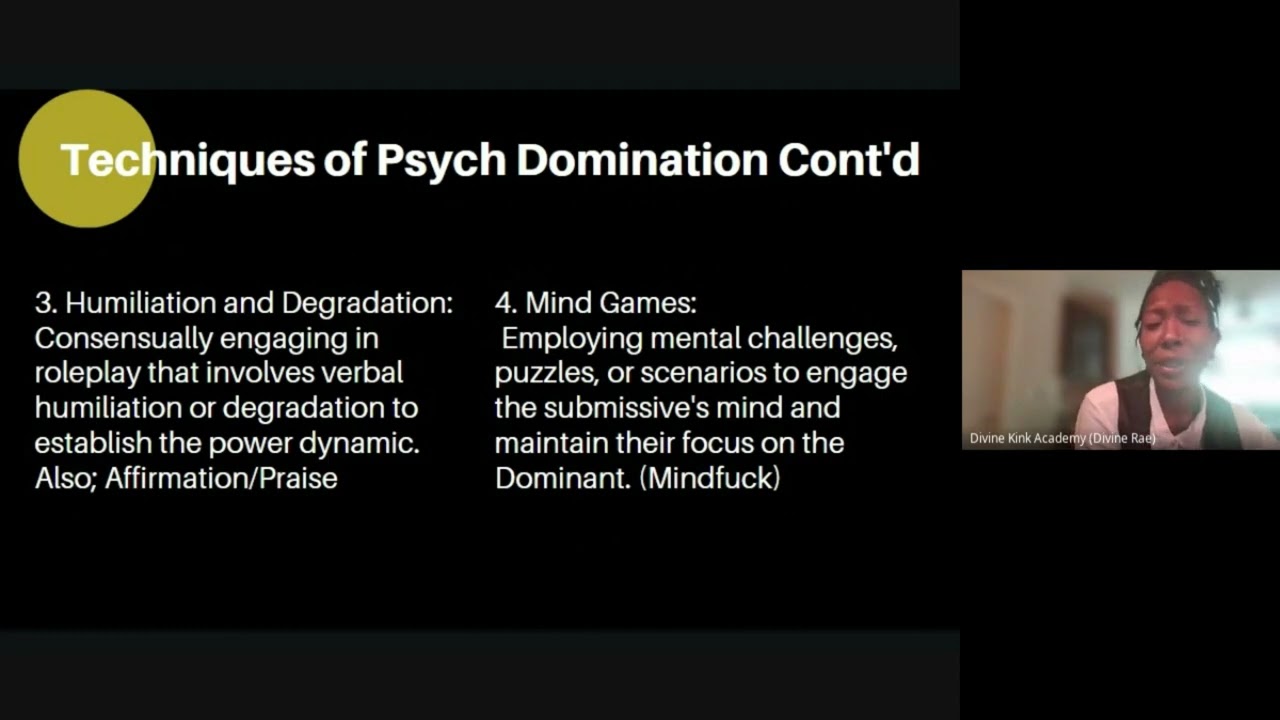 Psychological Domination in BDSM