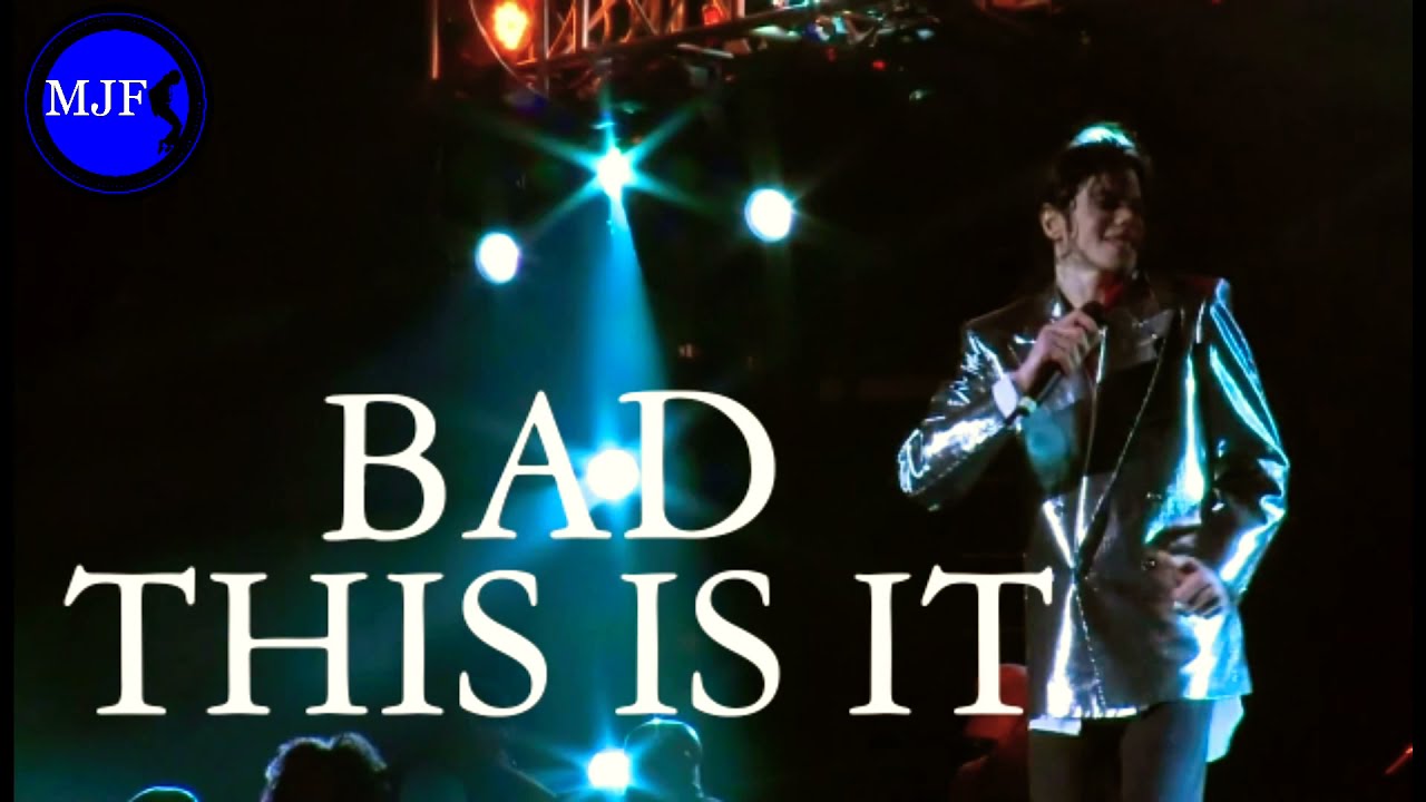 Bad This is it rehearsal Michael Jackson (studio version)
