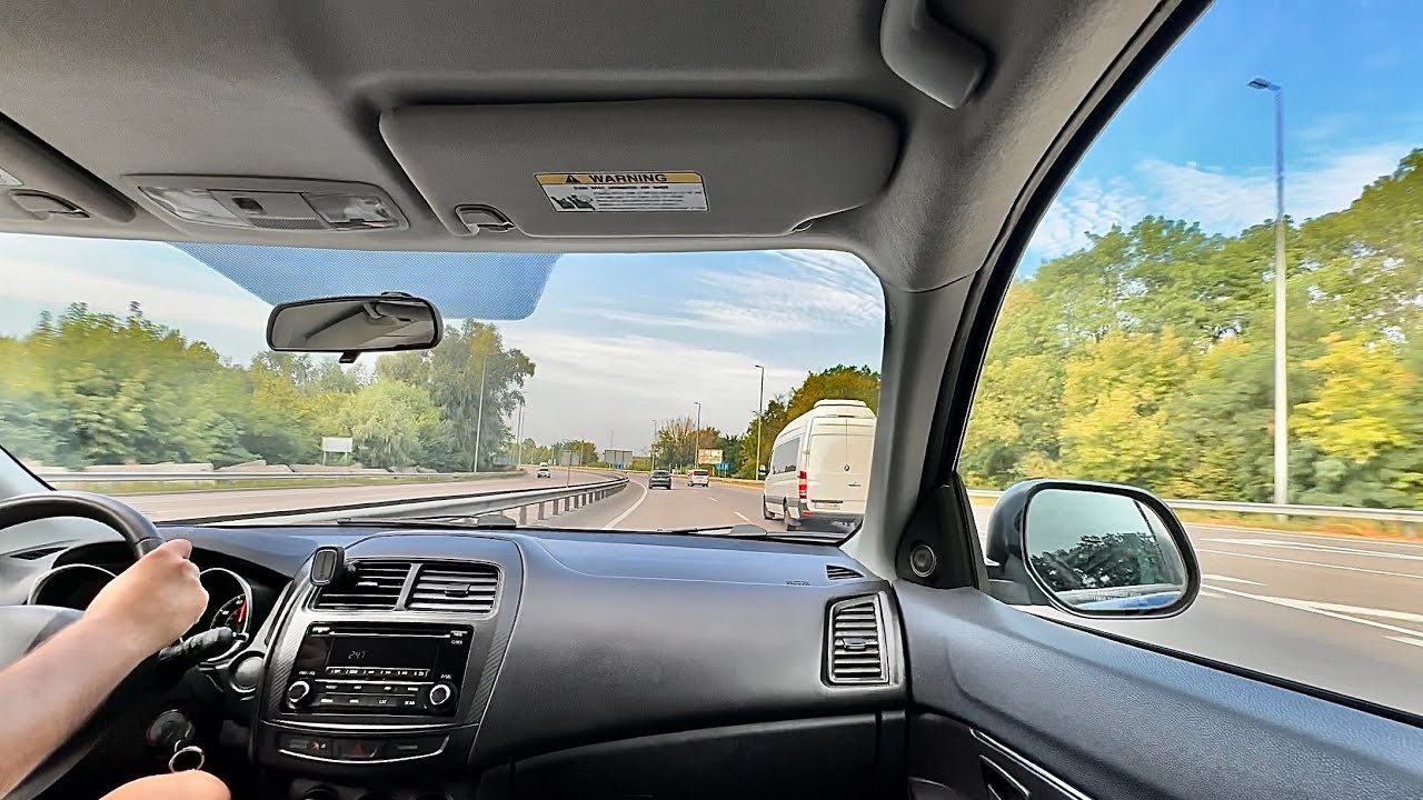 Highway test drive Mitsubishi Outlander Sport/ASX/RVR- POV driving