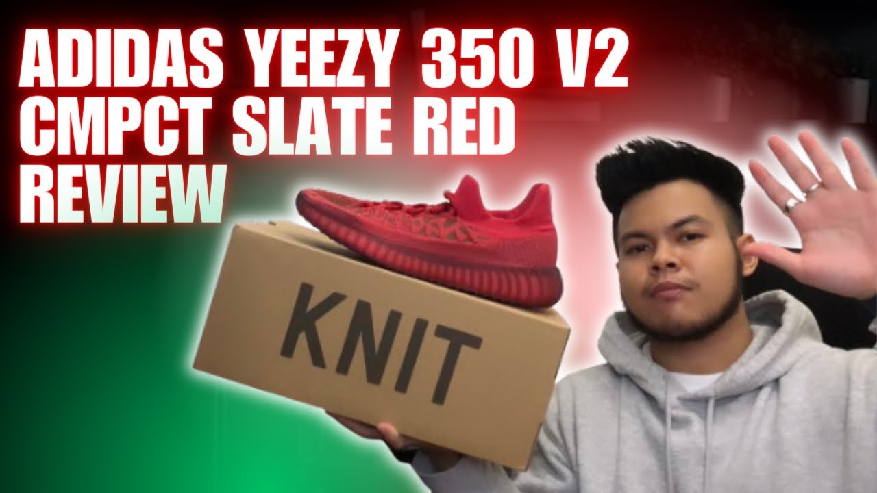 ADIDAS YEEZY 350V2 CMPCT SLATE RED REVIEW | HARY HAIRIZ'S FIRST VIDEO EVER | MALAYSIA