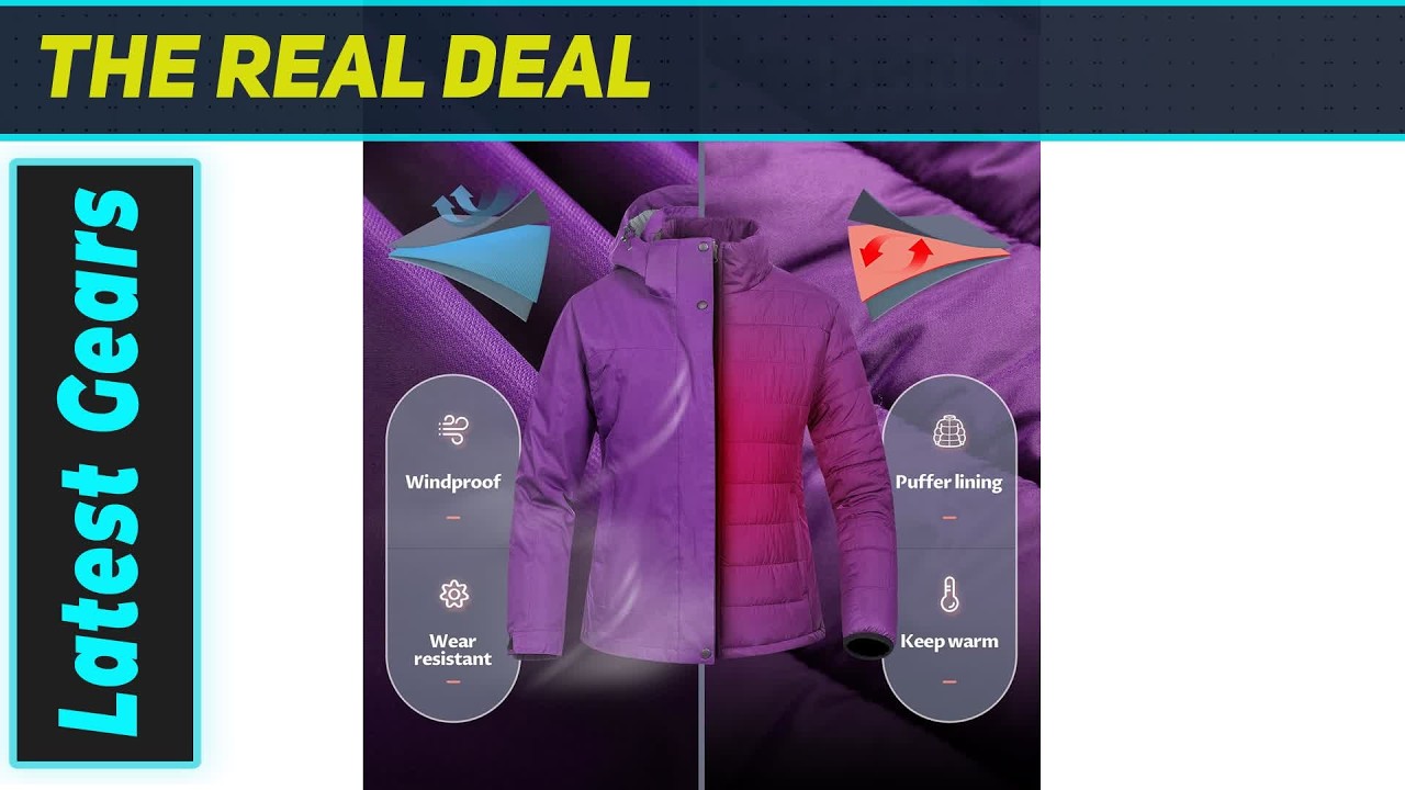 CREATMO US Women's 3 In 1 Ski Jacket: Your Ultimate Winter Essential