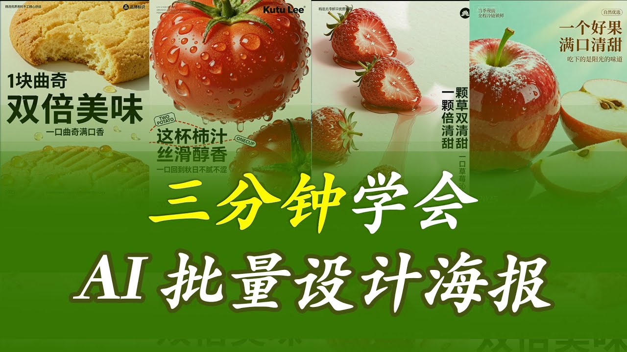 【保姆級教程】 別再手動排版了❗️我發現一個AI排版&ldquo;邪術&rdquo;，1分鐘多張海報，效率提升300%！還可以設計動態海報