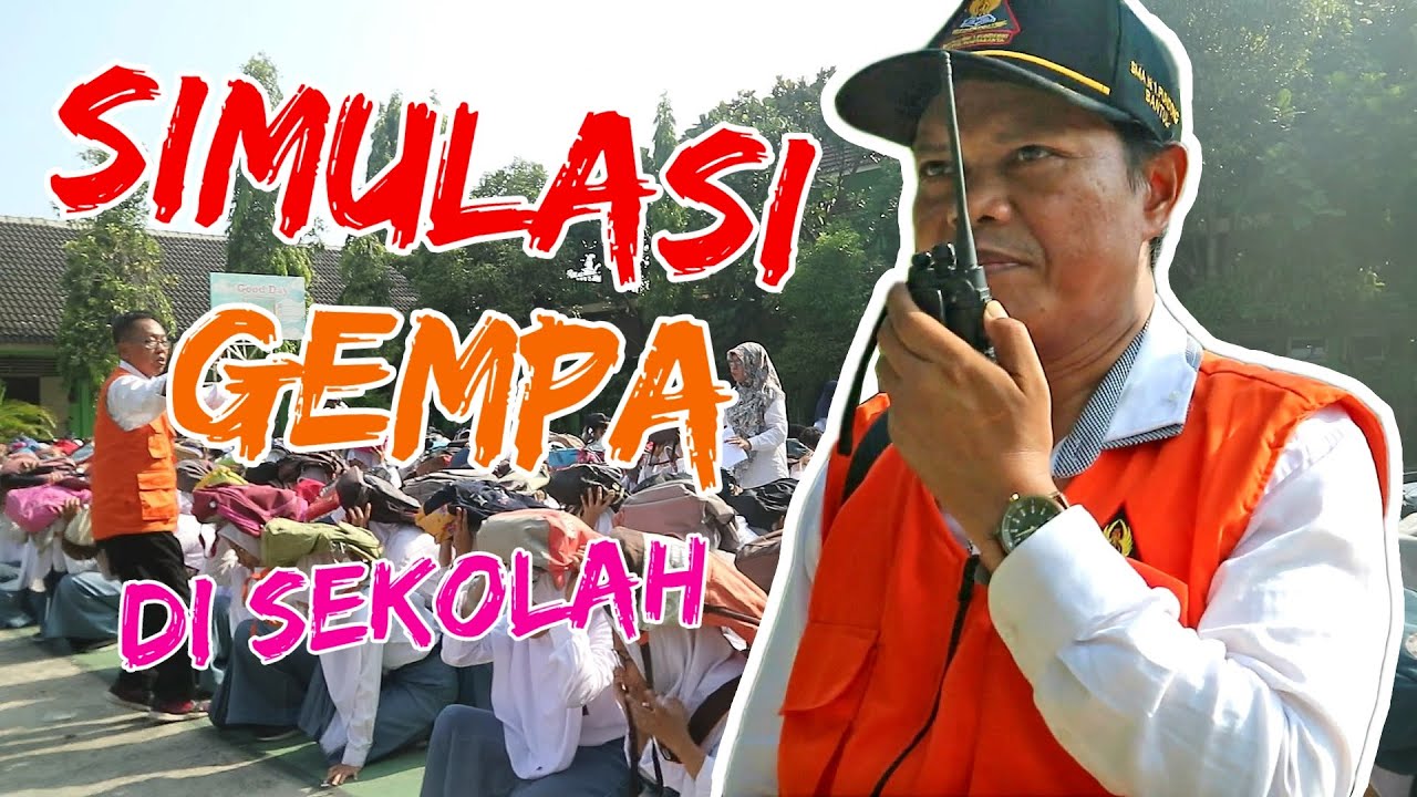 Simulasi Gempa Bumi di Sekolah | SPAB SMA Negeri 1 Pundong