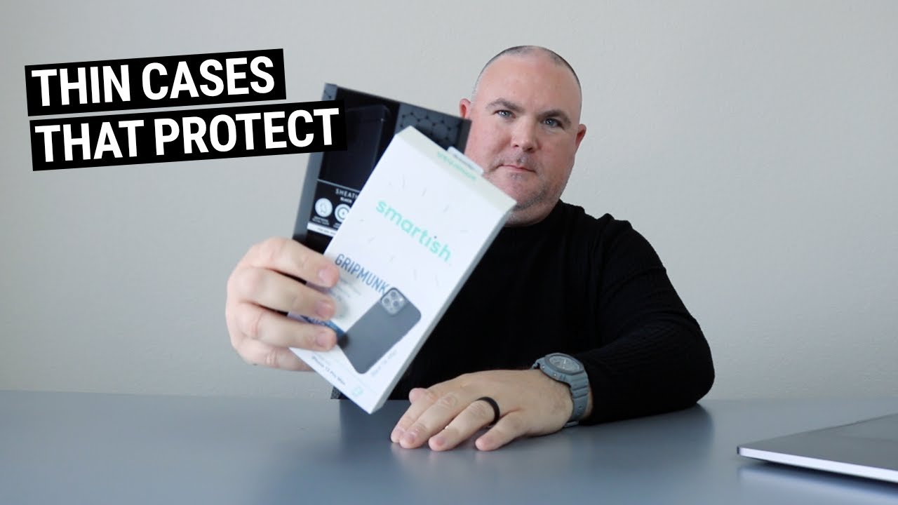 Smartish Gripmunk vs Caudabe Sheath iPhone 13 Pro Case Comparison - Thin Cases That Protect