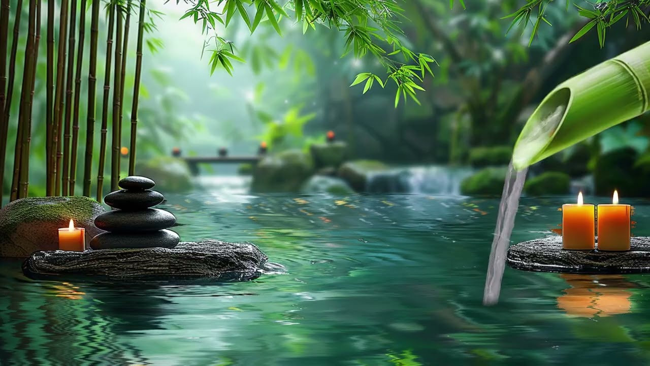 Gentle River Flow Mixed with Warm Piano Melodies 🌊 Soothing Sleep Environment for Emotional Ease