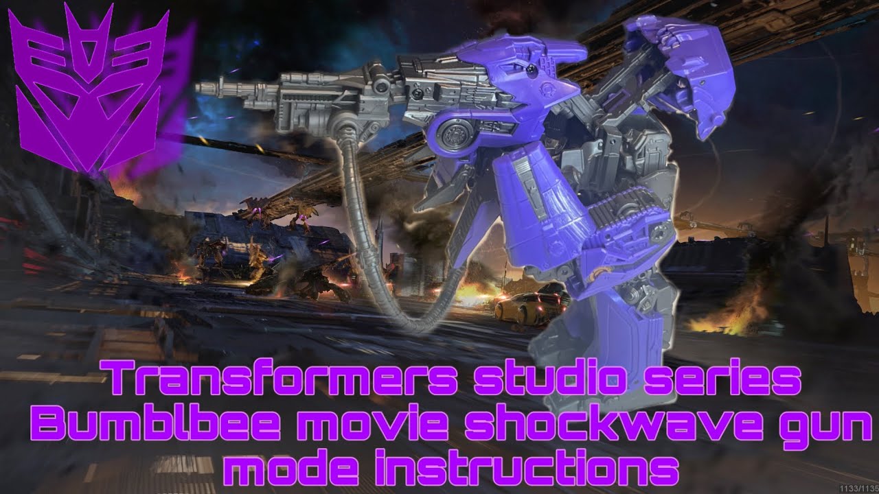 Alternate modes for studio series Bumblbee movie shockwave (gun mode!!)
