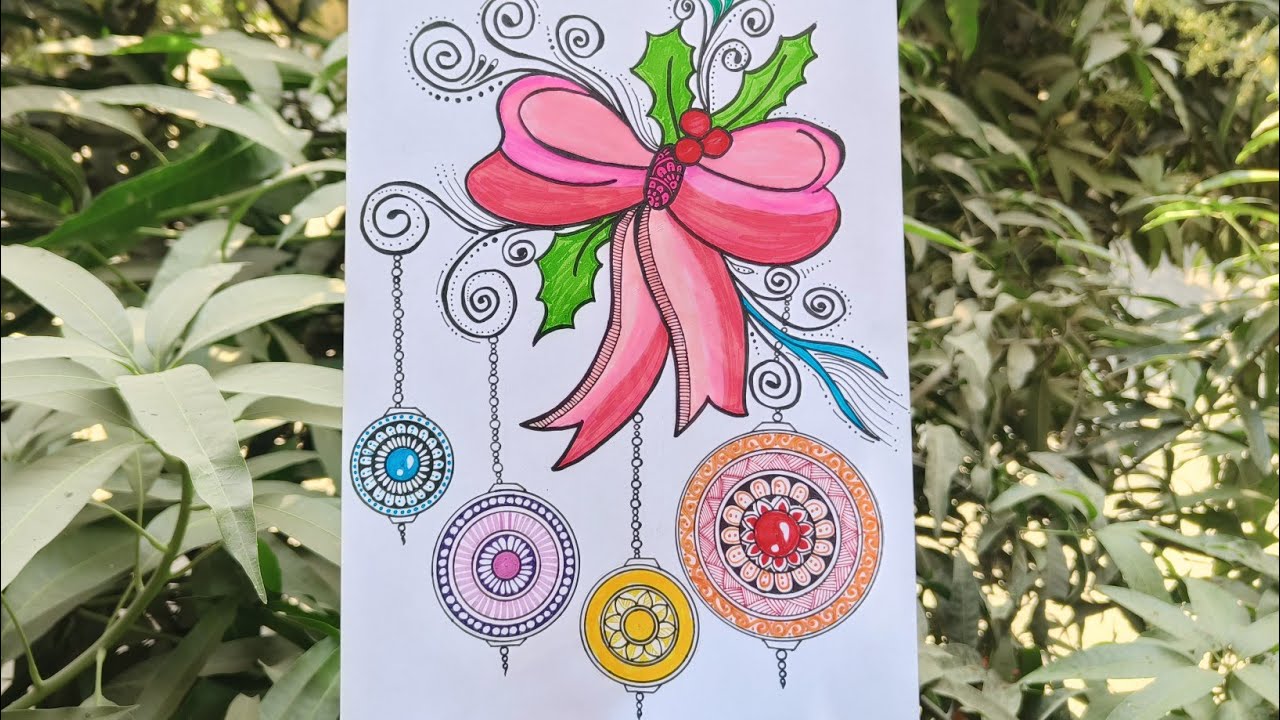 How to draw Mandala Art Christmas | Mandala Art Design|Mandala Art |Step-by-Step #mandaladesign #art