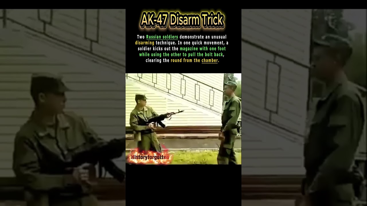 He Disarmed an AK-47 With His Feet  #shorts #didyouknow #military #training #facts