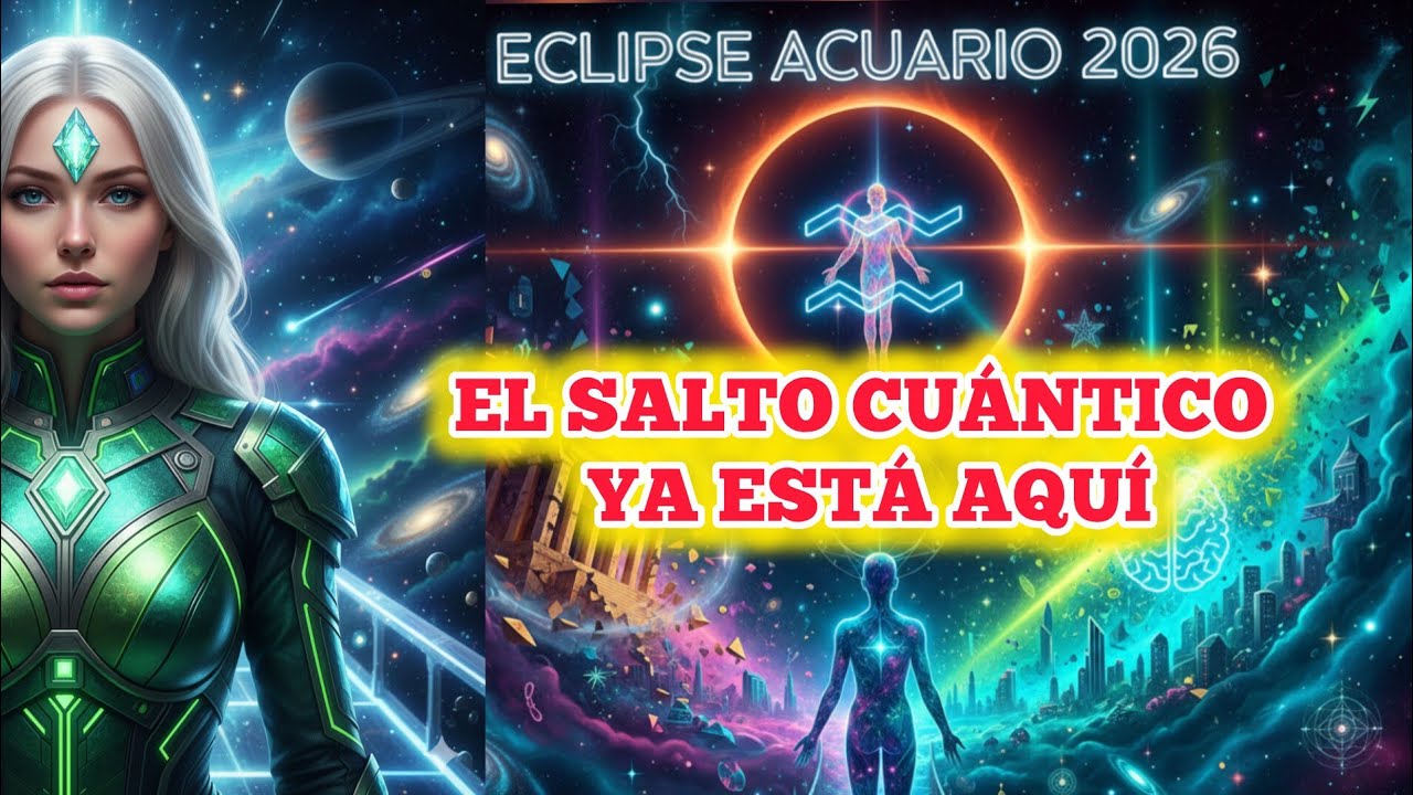 ¡SEMILLAS ESTELARES! 🌌 ECLIPSE SOLAR ☀️en ACUARIO ♒ 2026:El Cosmos está reseteando tu CONCIENCIA.FGL