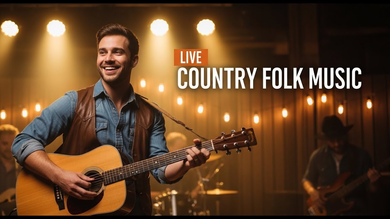 Chill Live Folk Country Music for Background Work, Reading, and Coffee Time