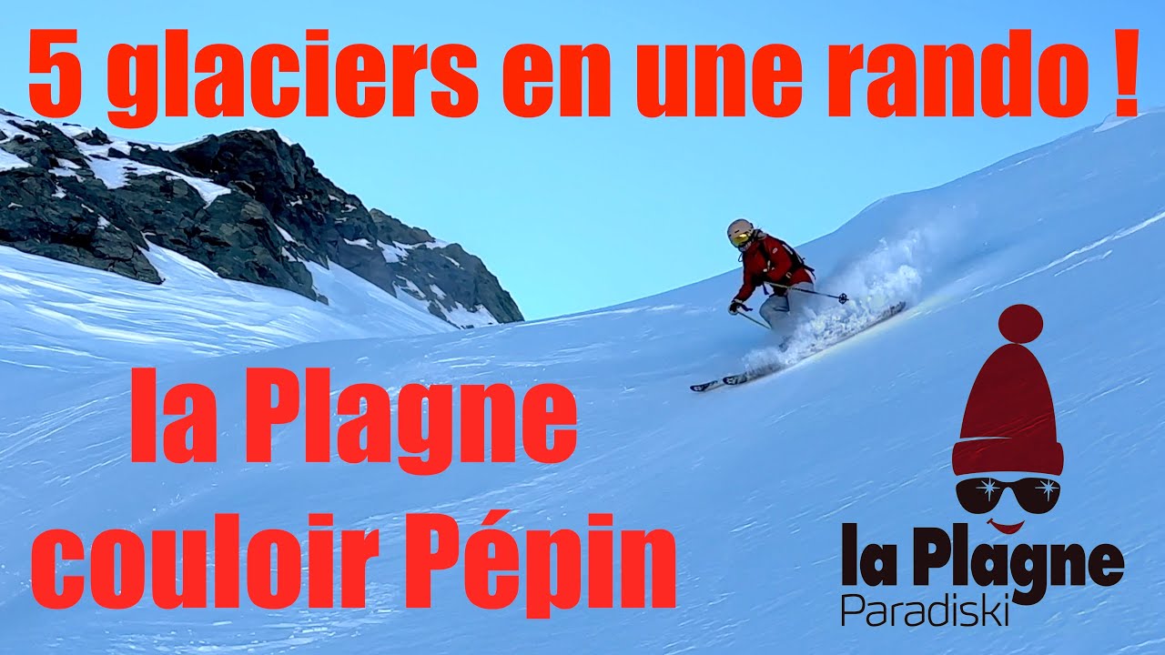 la Plagne la rando ski des 5 glaciers !