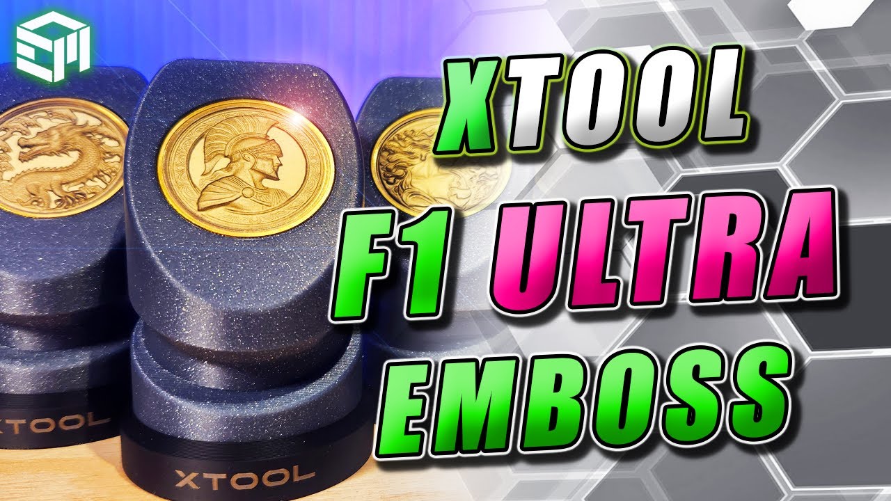 xTool F1 ULTRA - Embossing Tutorial, AI Images to 3D Coins and Working With Depth Maps!