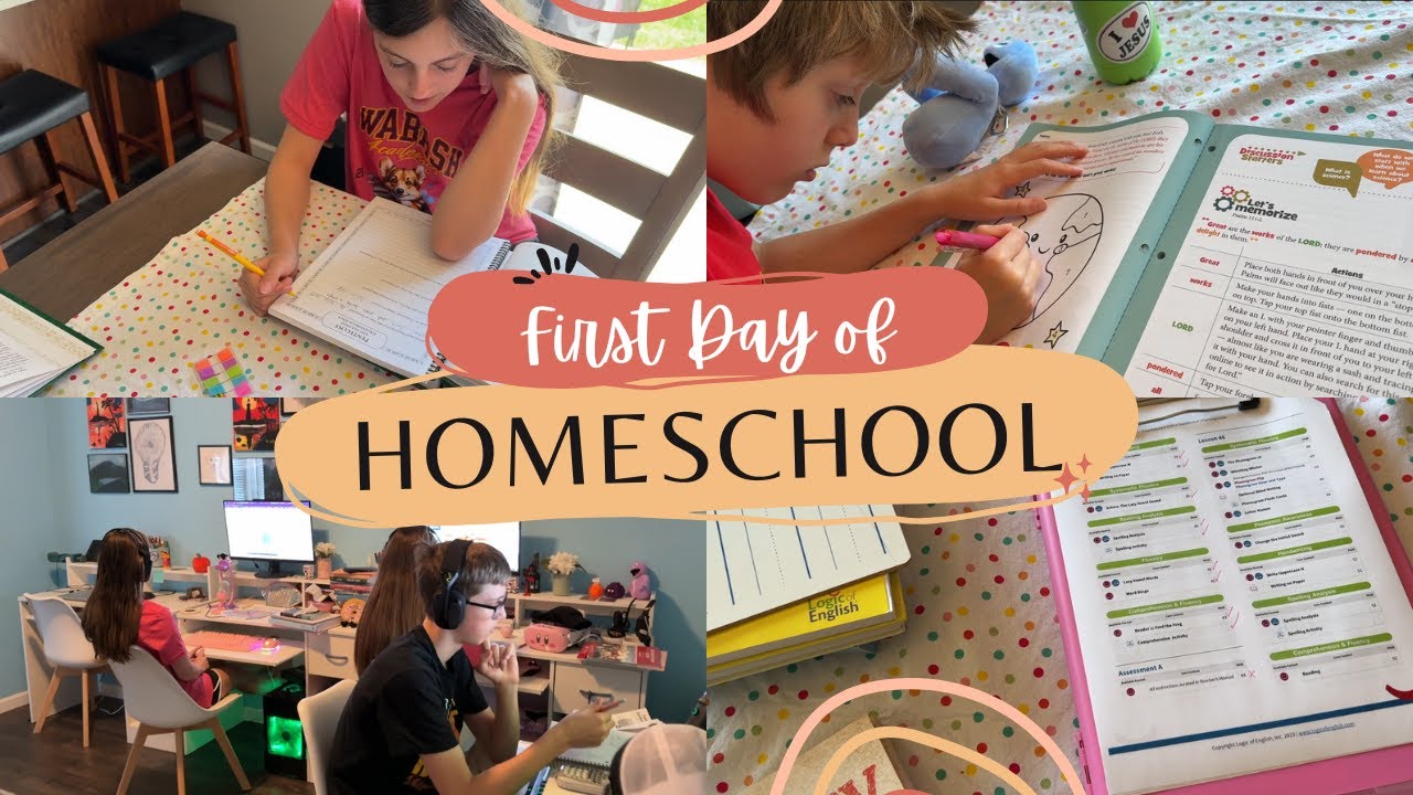 First Day of Homeschool 2025 🎉 | A Peek Into Our Routine