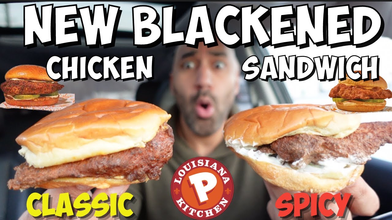 Popeyes Blackened Chicken Sandwich Review - Classic vs Spicy