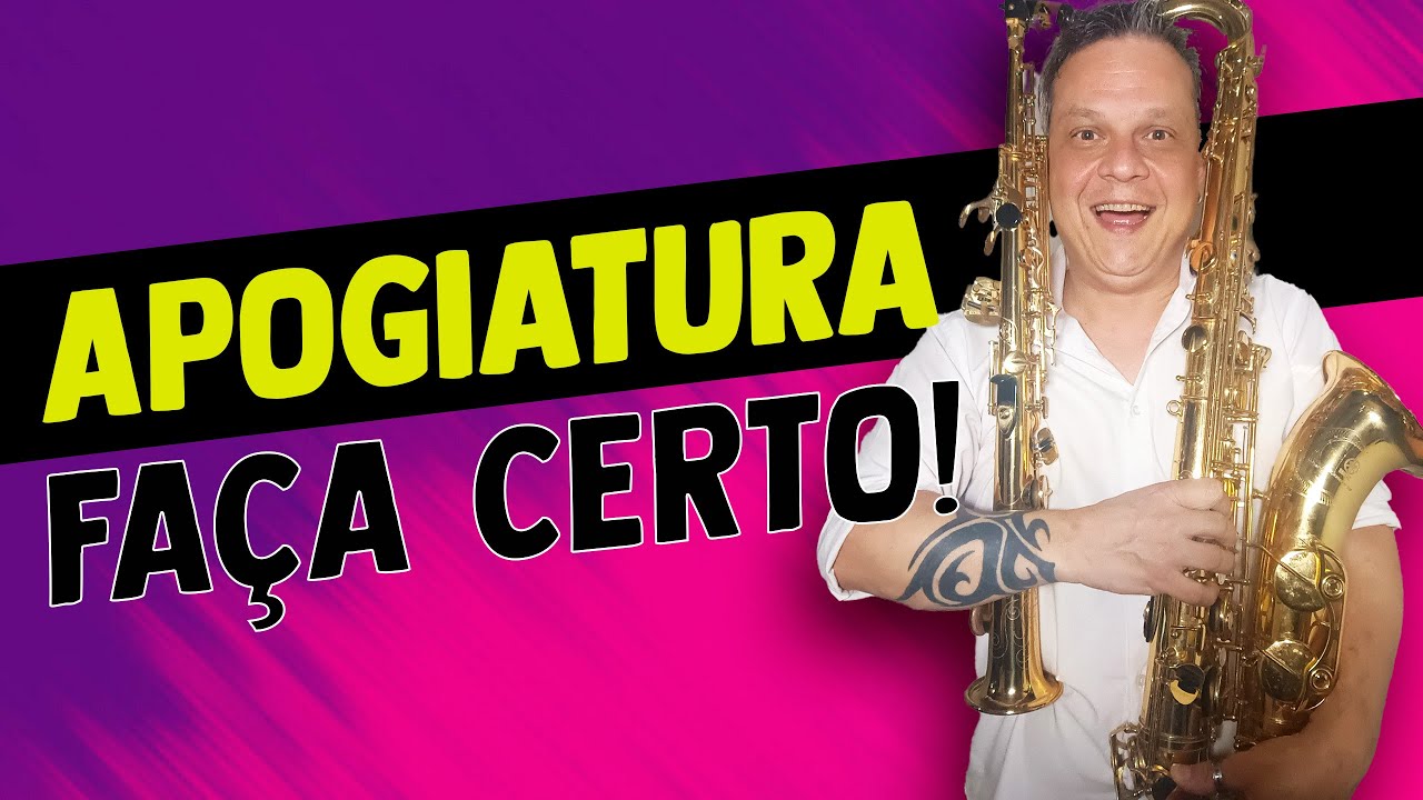 A elegância do Apogiatura para saxofone e clarinete