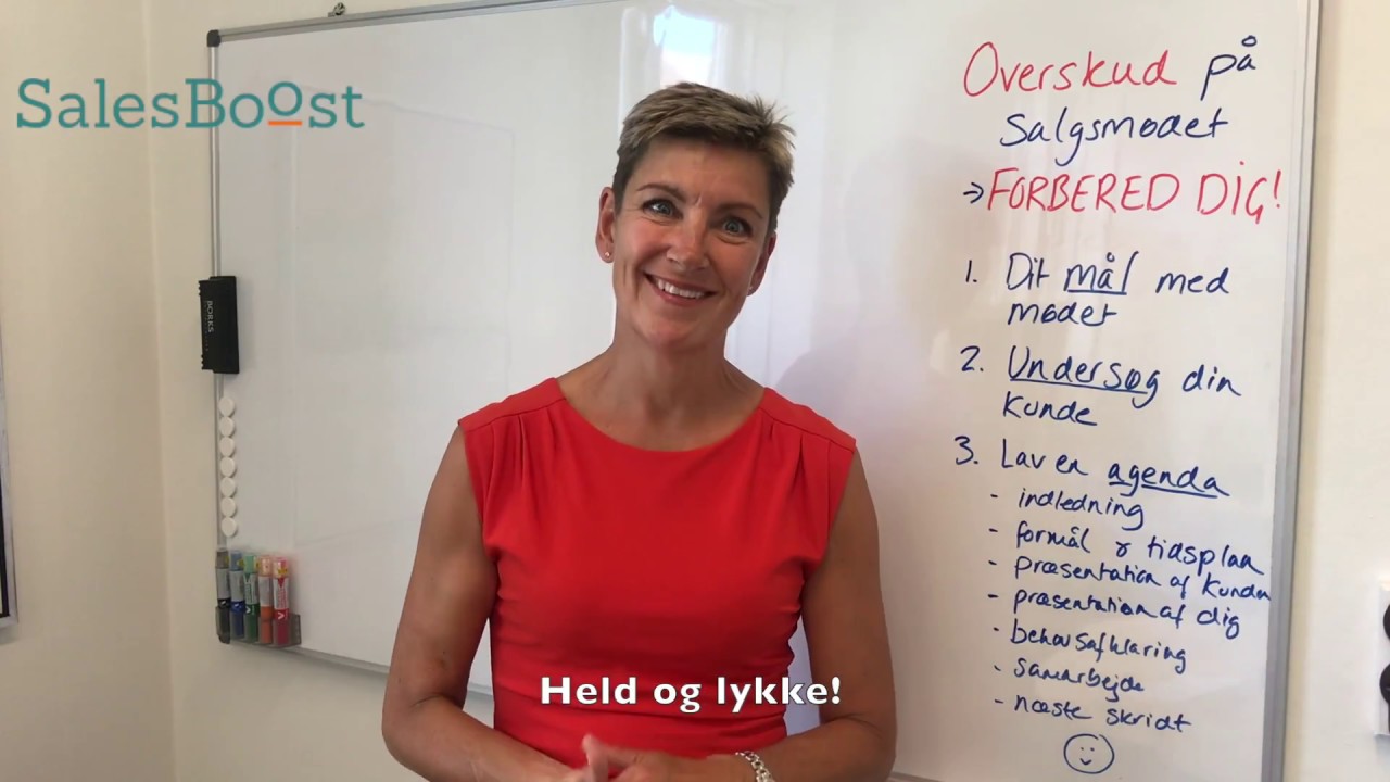 Forberedelse inden salgsm&oslash;det