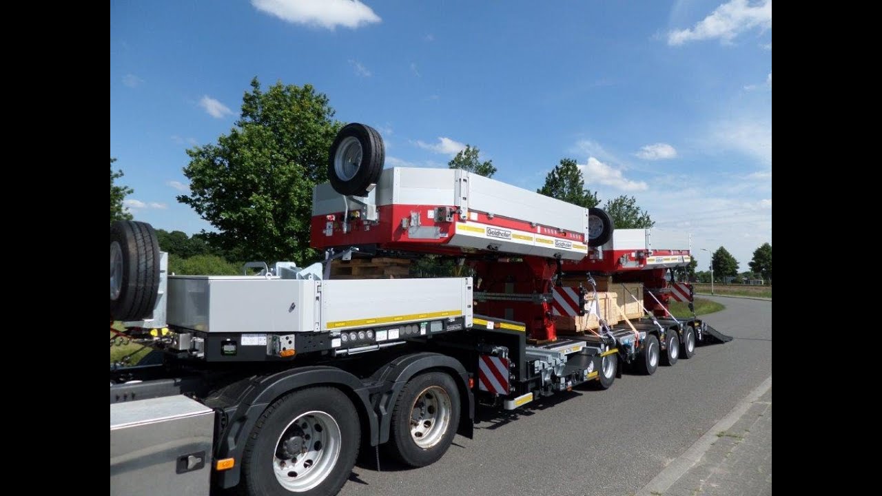 New Goldhofer STZ L4(245)A Extendable Semi Low Loader +Hydraulic Ramps | De Borg Trading Company
