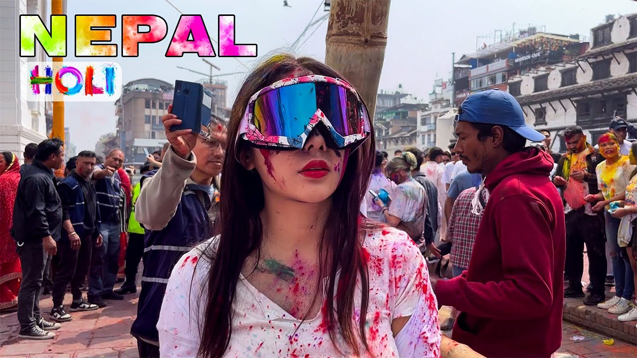 🇳🇵MIND-BLOWING Celebration of Nepali People And Tourist ❤️ in HOLI FESTIVAL 2025  | Nepali Lifestyle