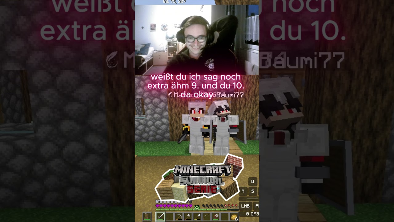 Baumi verkackt die Anmoderation #minecraftabenteuer #minecraftcommunity #minecraftsurvivalserie