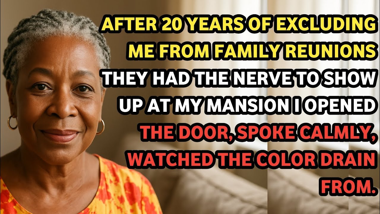 After 20 years of excluding me from family reunions they had the nerve to show up at my mansion...