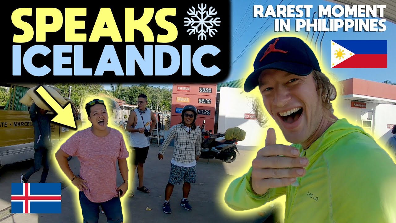 WE MET ICELANDIC SPEAKING FILIPINO In PHILIPPINES !! (Worlds Most Difficult Language  + Translation)