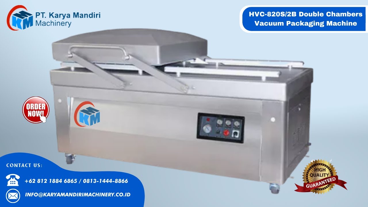 Mesin Big Double Vacuum Chamber Machine HVC-820/2SB