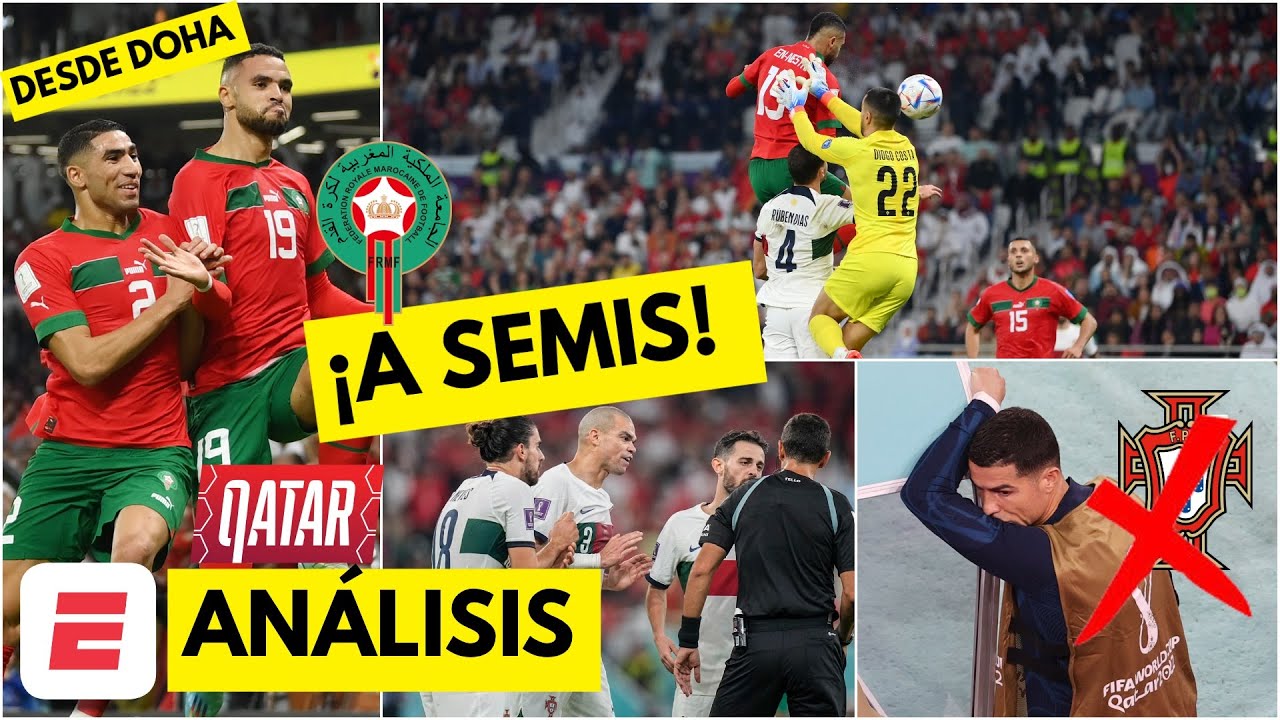 SORPRESA HISTÓRICA. MARRUECOS A SEMIS. Eliminó a Portugal. CRISTIANO fuera del mundial | Exclusivos