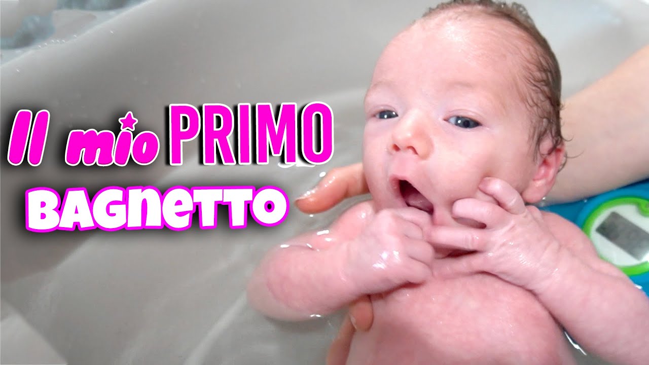 Il primo bagnetto di Ginevra - senza Lorenzo ...