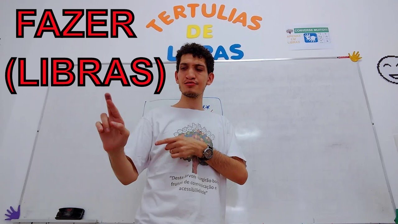 SINAL de FAZER em LIBRAS