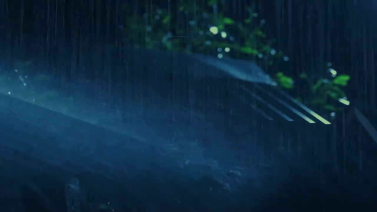 Midnight Rain on a Tin Roof | Deep Dark Night Sound Environment