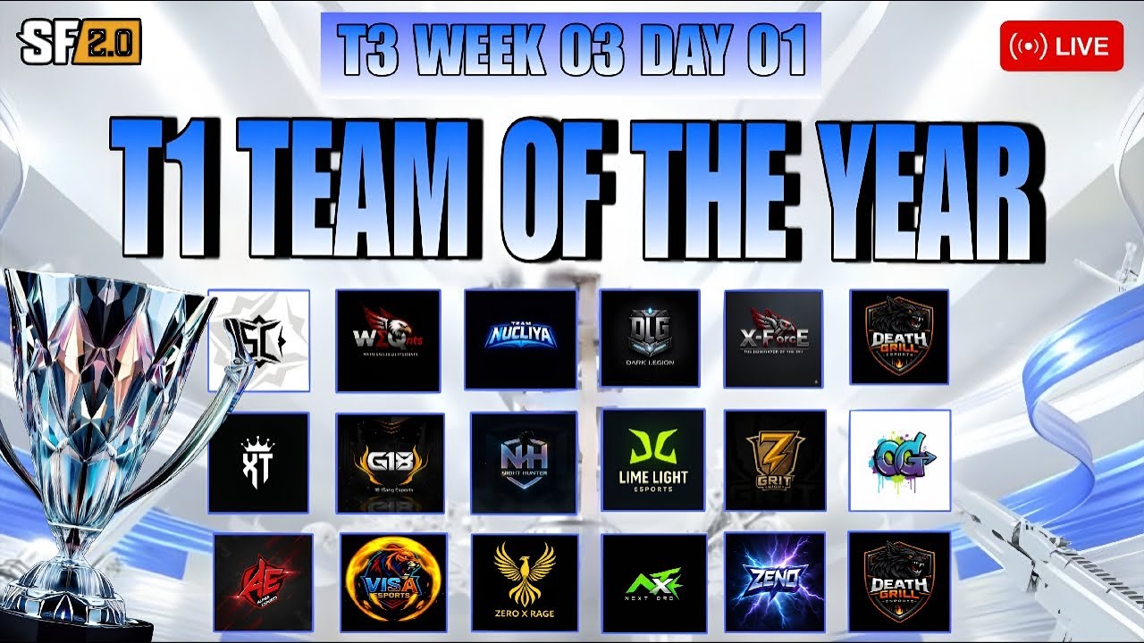 T3 WEEK 03 DAY 01(T1 TEAM OF THE YEAR) #scarfall #tournament