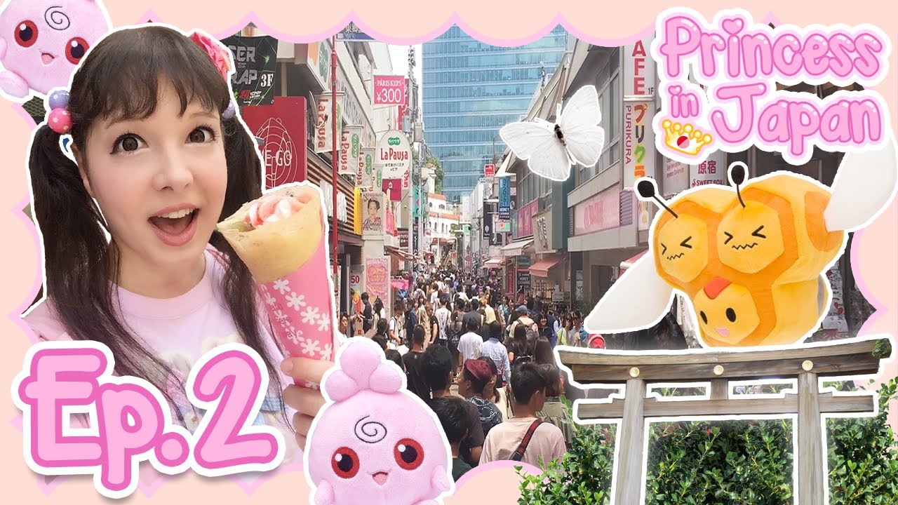 A bubble in HARAJUKU ♥︎ Pokémon, Crêpes & Meiji Shrine! | Princess in Japan REDUX Ep 2
