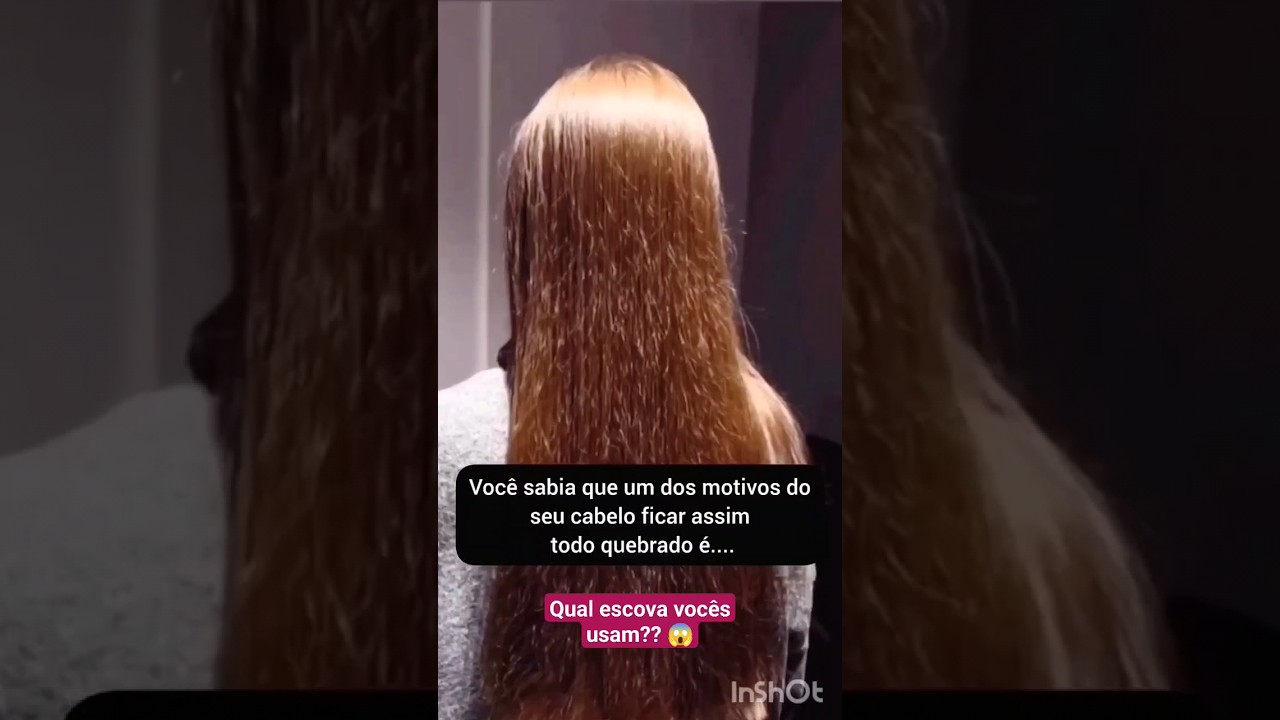 Um dos motivos do seu cabelo ficar todo quebrado, a escova!😱😱 #shots #dicas