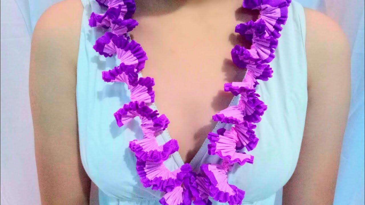 DIY Crepe Paper Lei Ideas Great for Parties and Costumes