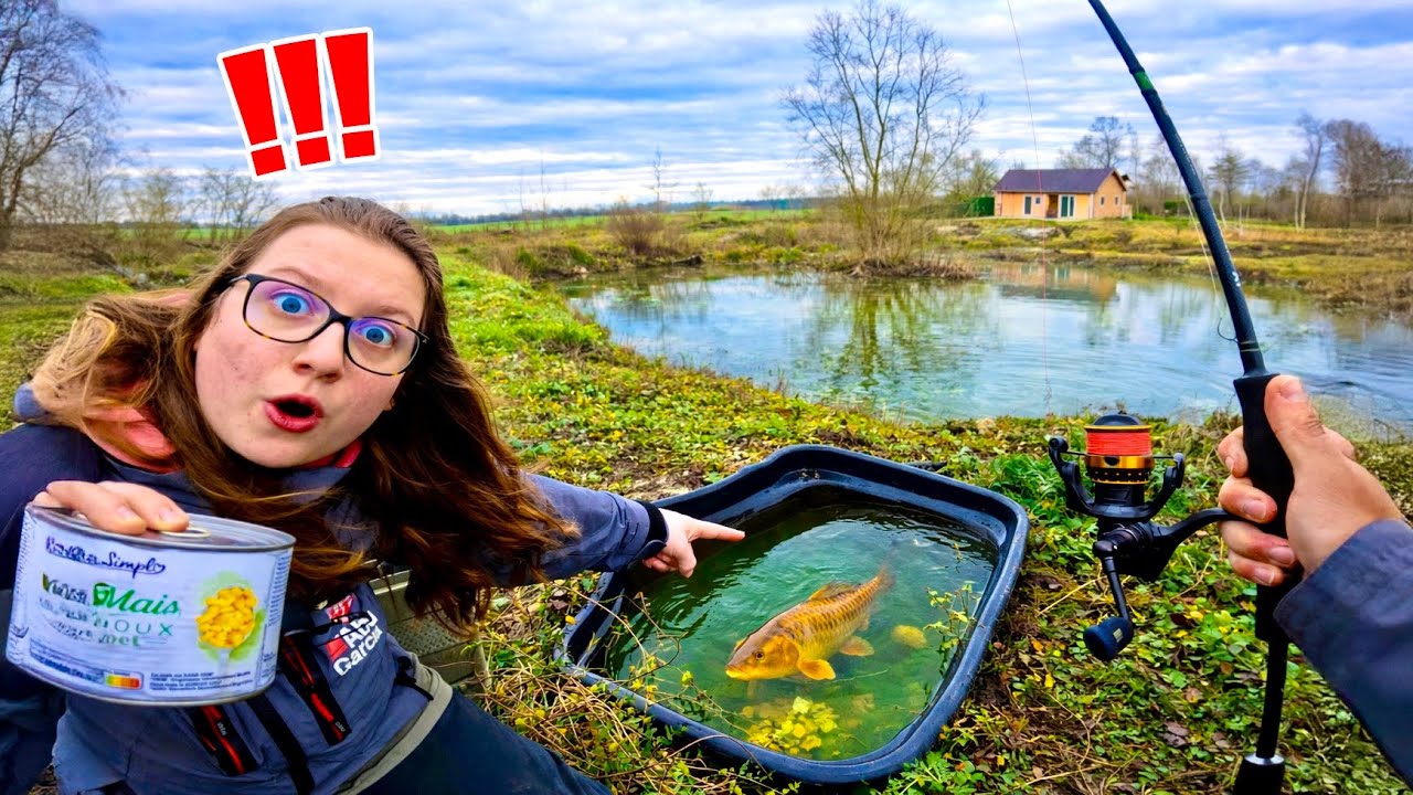 Elle m’aide à pêcher les plus gros poissons pour leur offrir une nouvelle vie !! ( pêche au appâts )
