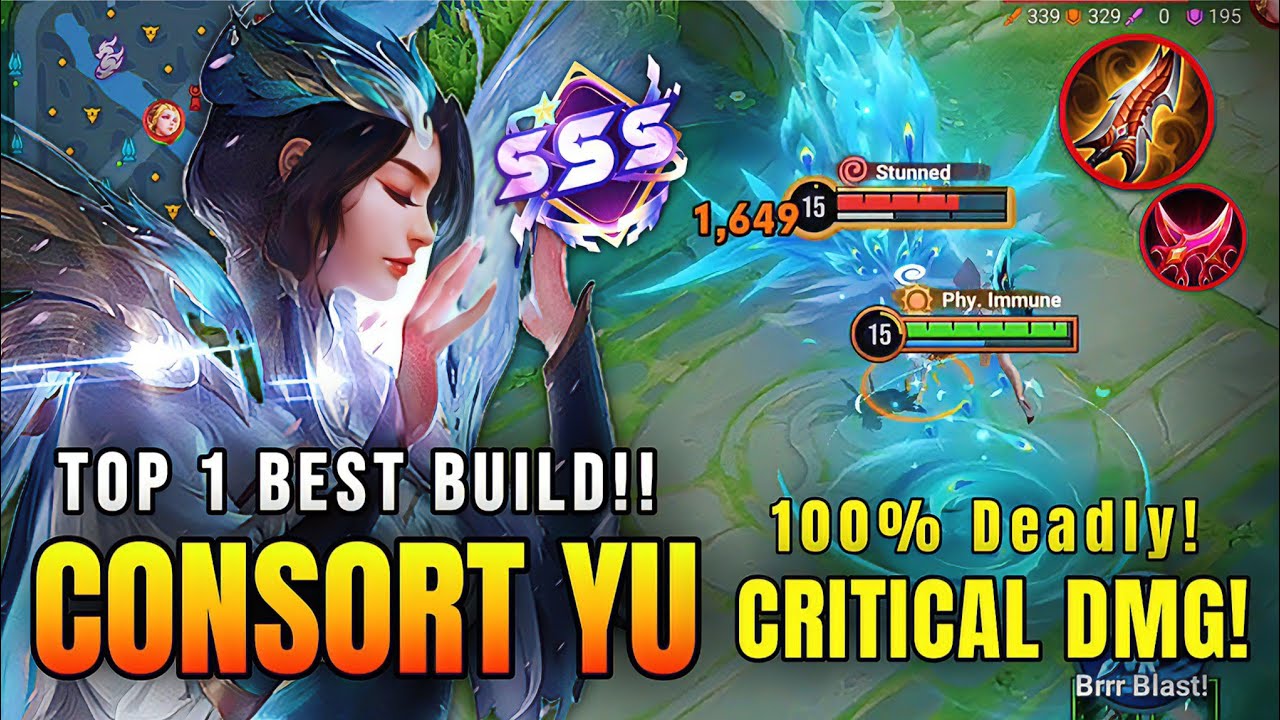 16.0 SSS!! 100% смертельный критический урон Консорта Ю | Топ-1 лучших сборок — Honor of Kings