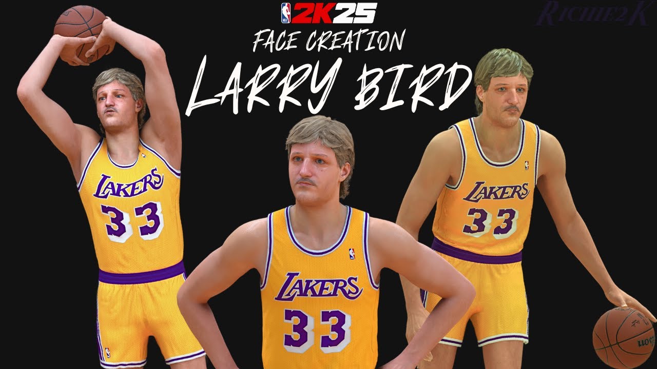 Larry Bird Face Creation NBA 2K25