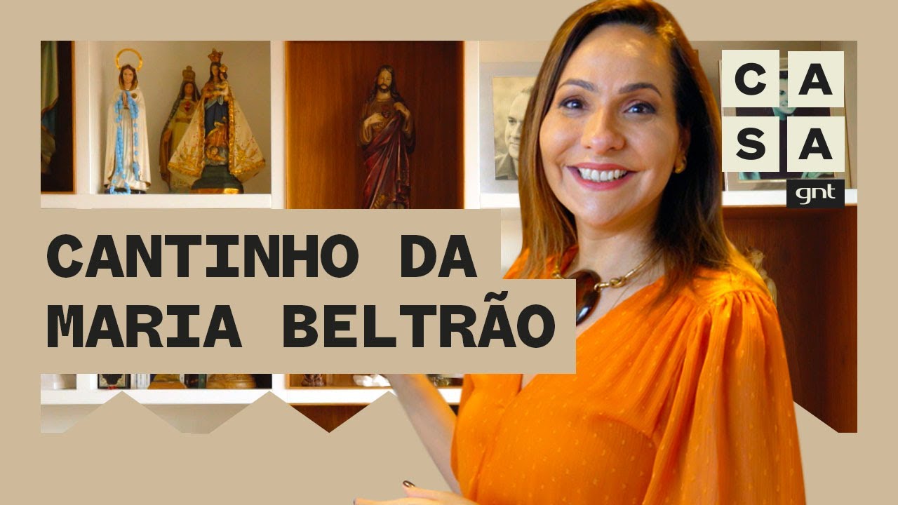 Maria Beltrão mostra cantinho especial de sua casa em estante de seu apartamento | Lar