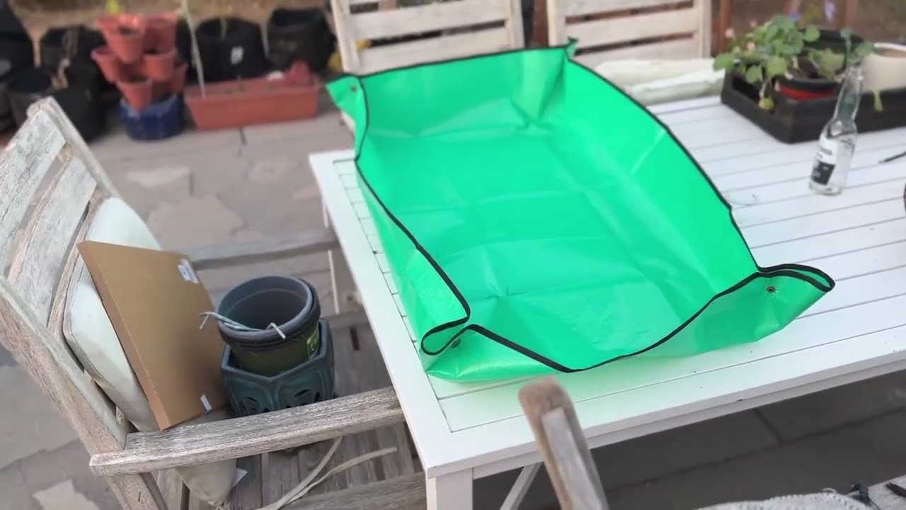 LCHUANG Repotting Mat, Portable Succulent Planting Potting Tray Waterproof Gardening Tools