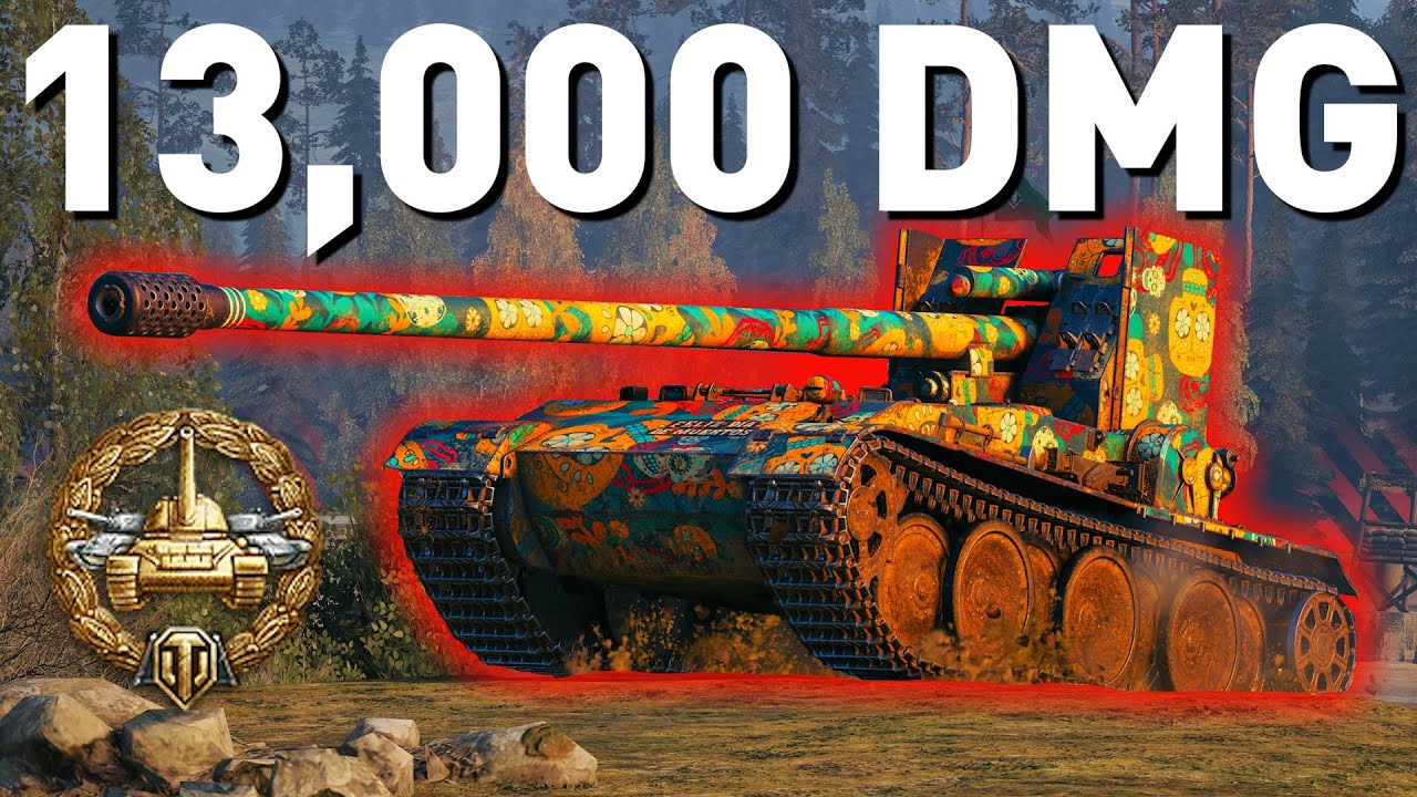 13,000 DAMAGE! Grille 15 in World of Tanks!