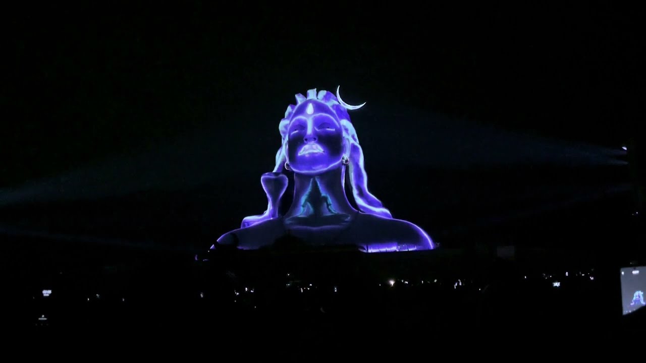 Adiyogi(shiv) Light Show Full Video