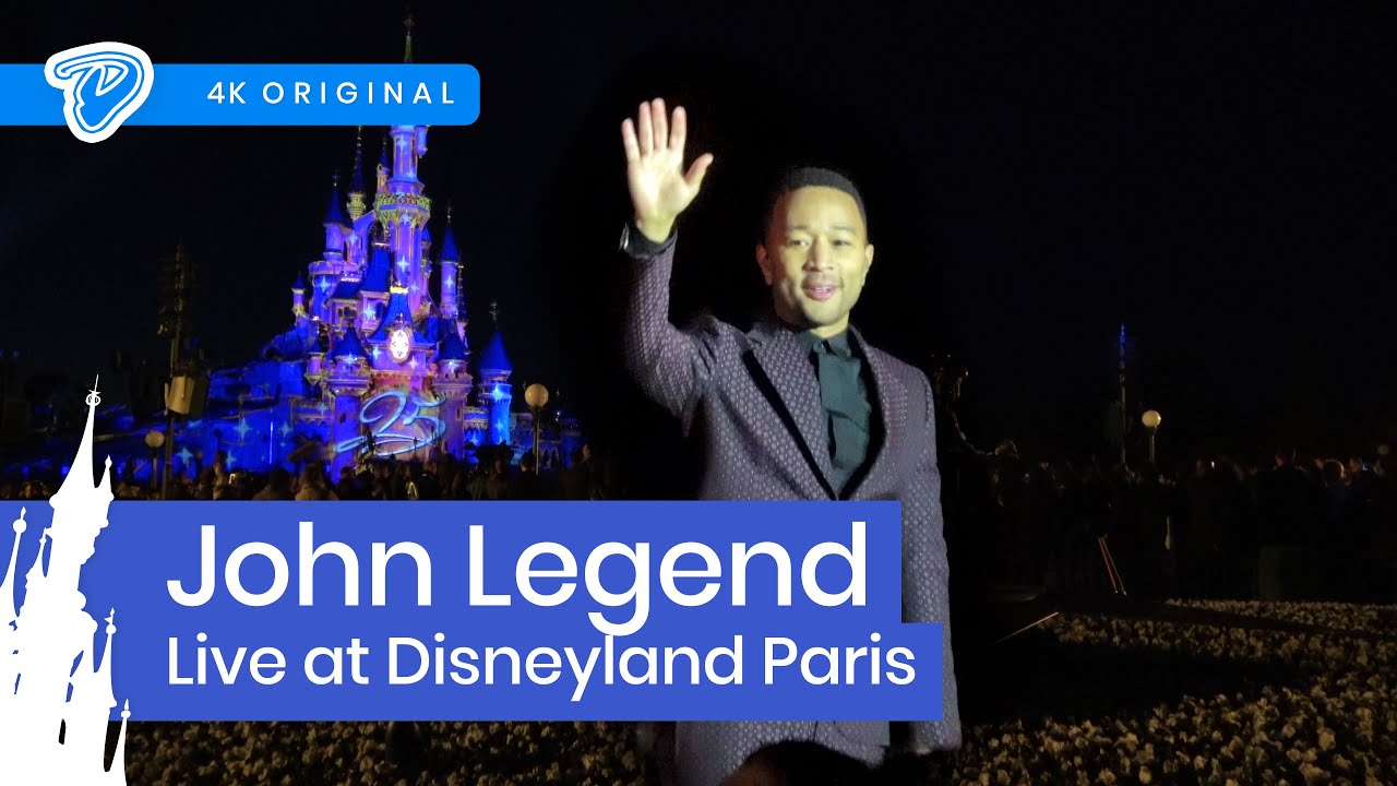 John Legend Live at Disneyland Paris FULL CONCERT 4K Beauty and the Beast