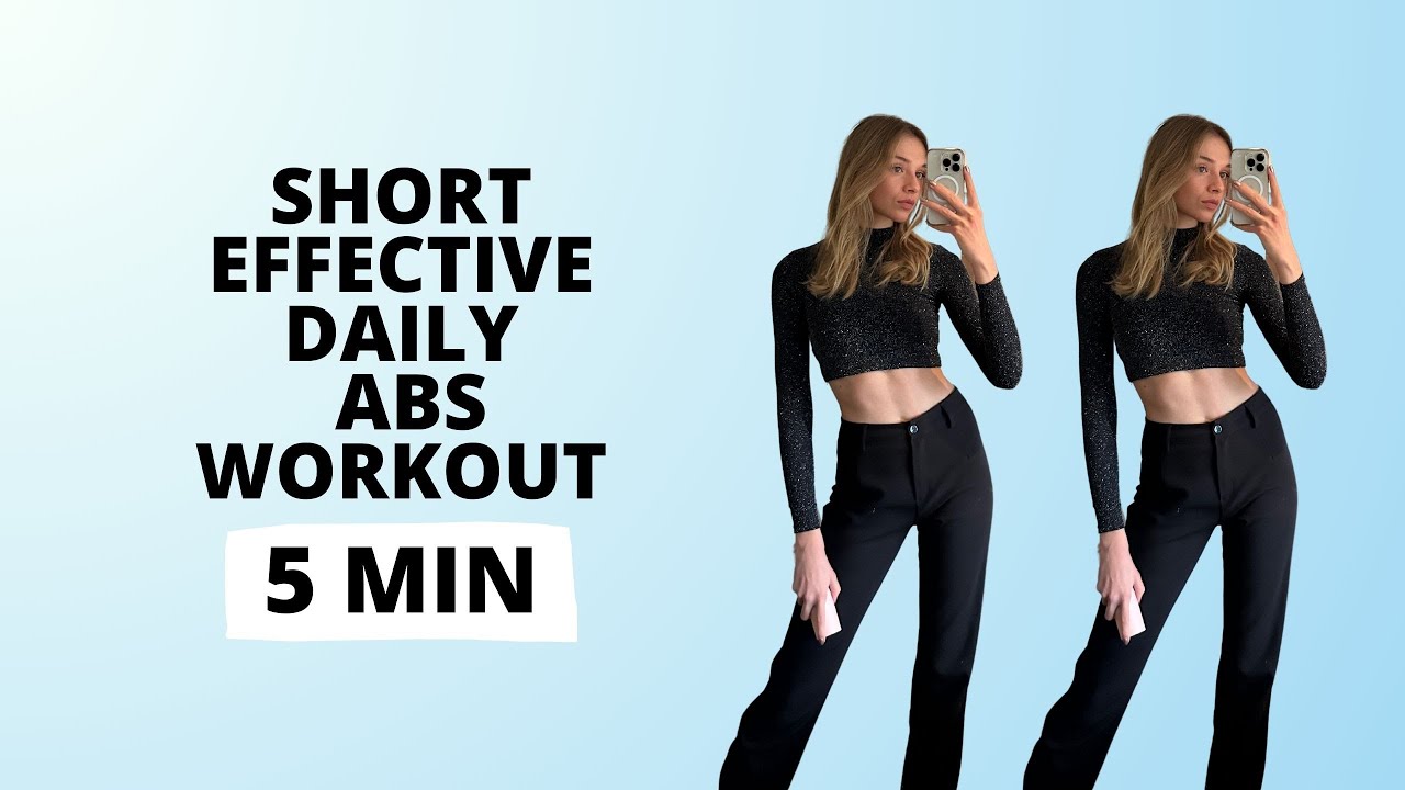 Short Effective Daily Abs Workout 5 Minutes / Nina Dapper